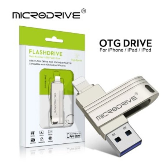 64GB USB Flash Drive 3.0 Memory Stick 2 in 1 USB-A to Lightning NIB - Picture 1 of 5